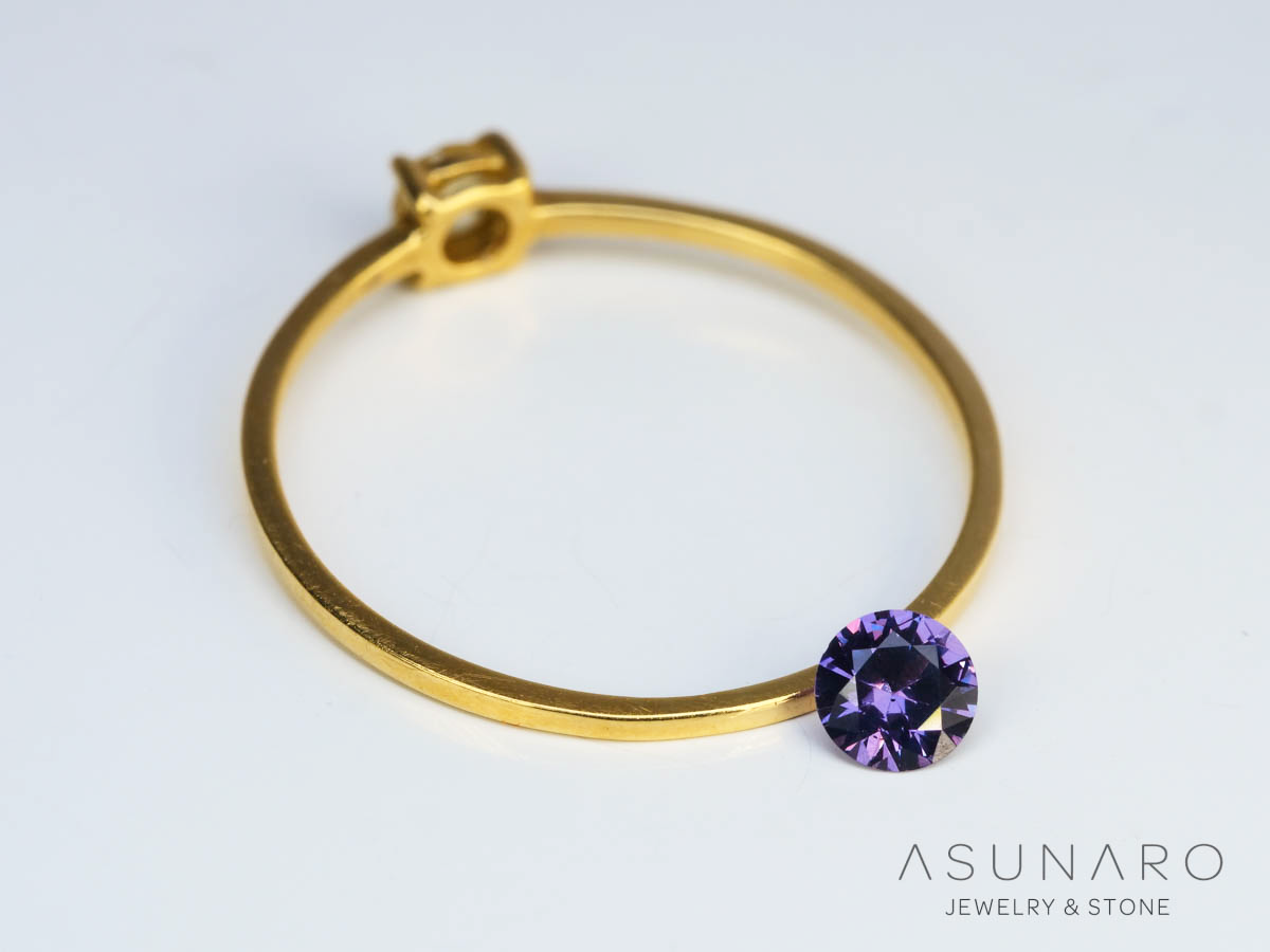 ベキリーブルーガーネット　ラウンドカット　 マダガスカル産　0.19ct【250311-2914】