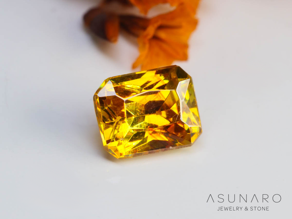 バイカラースファレライト クッションカット スペイン産 1.05ct【250324-2926】