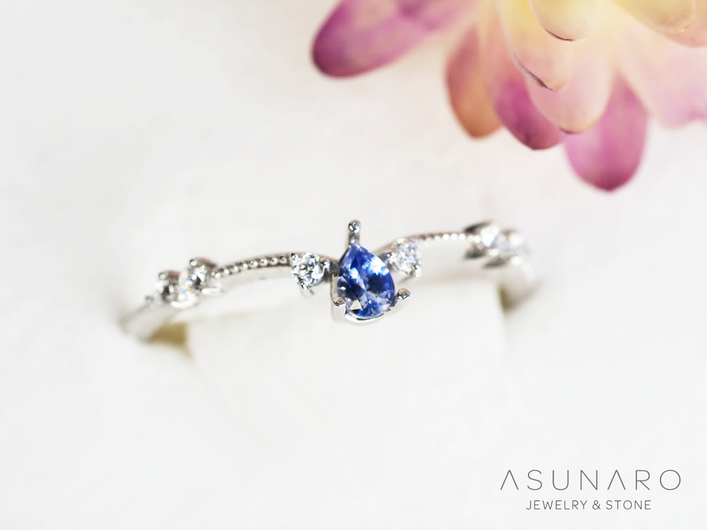 【お仕立て用】空枠番号：S253A　リング枠　V字枠【オーダージュエリー用】