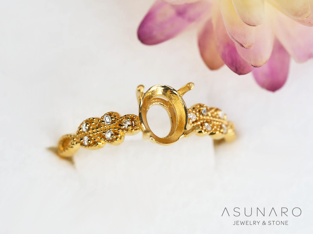 【お仕立て用】空枠番号：5189C　リング枠【オーダージュエリー用】