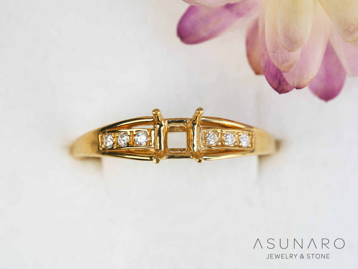 【お仕立て用】空枠番号：5359I　リング枠【オーダージュエリー用】