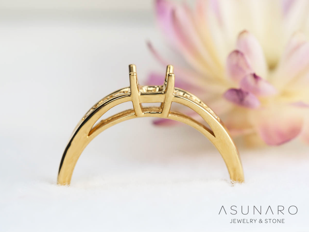 【お仕立て用】空枠番号：5359I　リング枠【オーダージュエリー用】