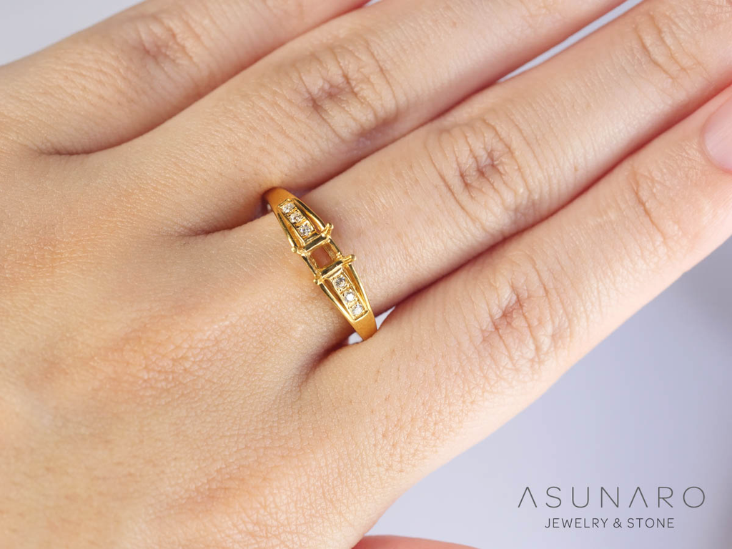 【お仕立て用】空枠番号：5359I　リング枠【オーダージュエリー用】