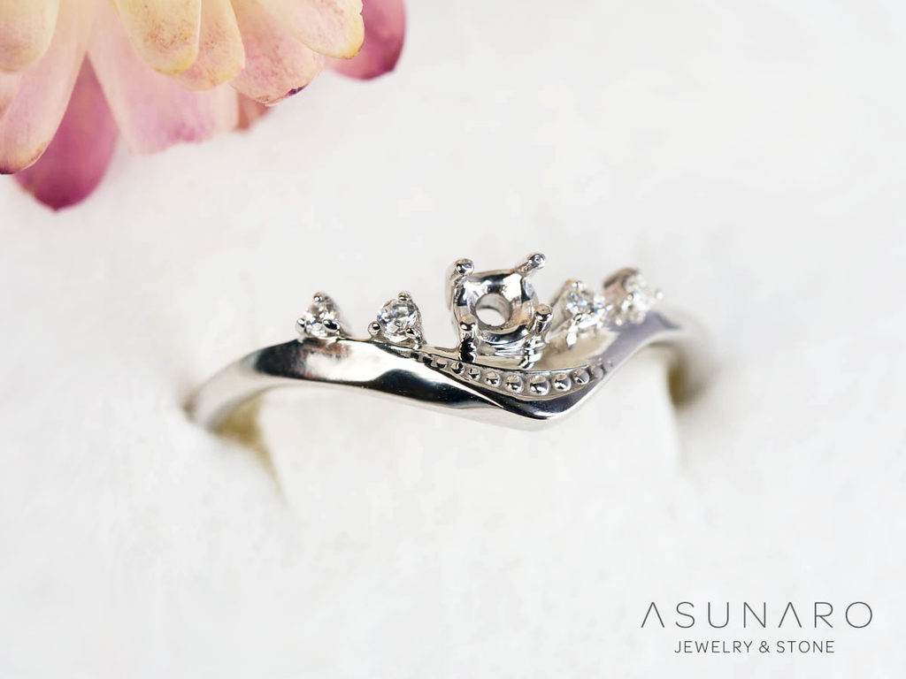 【お仕立て用】空枠番号：S255A　リング枠【オーダージュエリー用】