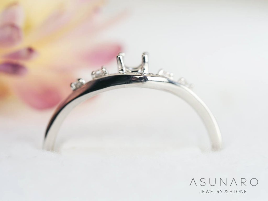 【お仕立て用】空枠番号：S255A　リング枠【オーダージュエリー用】