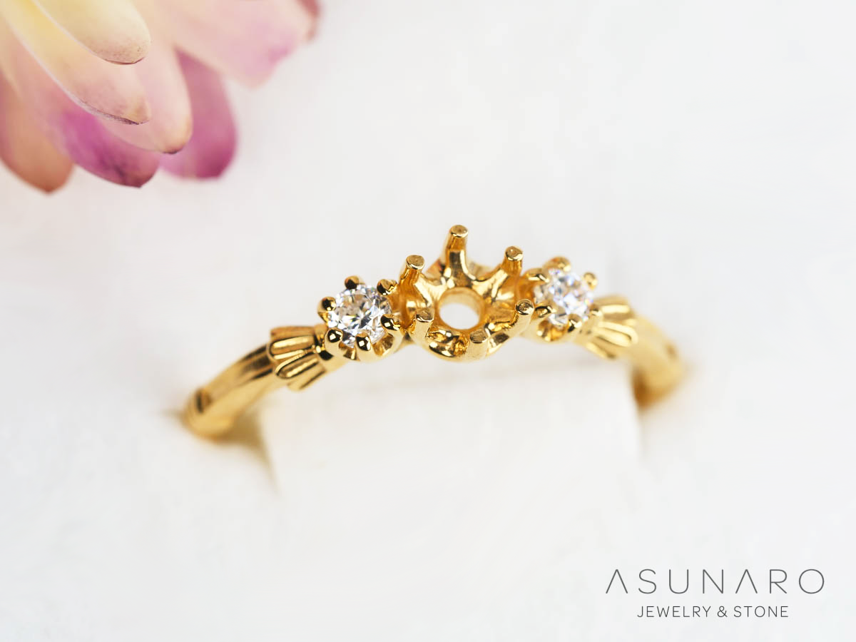 【お仕立て用】空枠番号：S258A　リング枠【オーダージュエリー用】