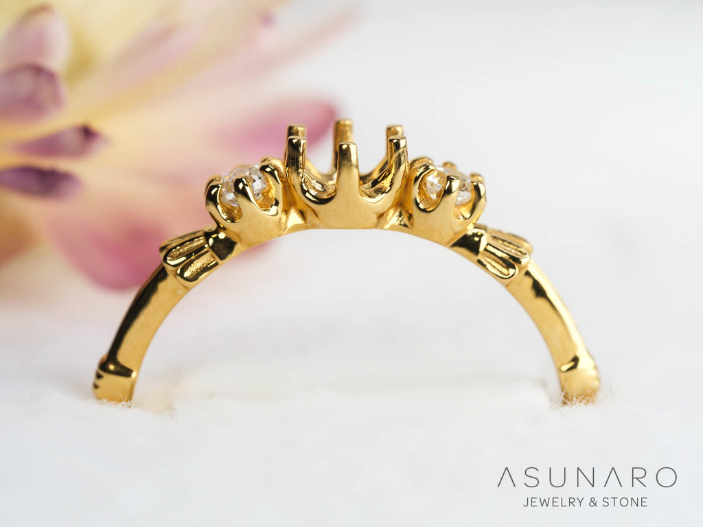 【お仕立て用】空枠番号：S258A　リング枠【オーダージュエリー用】