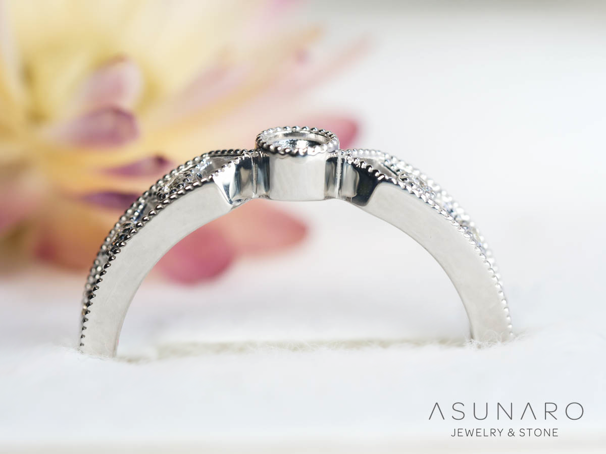 【お仕立て用】空枠番号：3517C　リング枠【オーダージュエリー用】