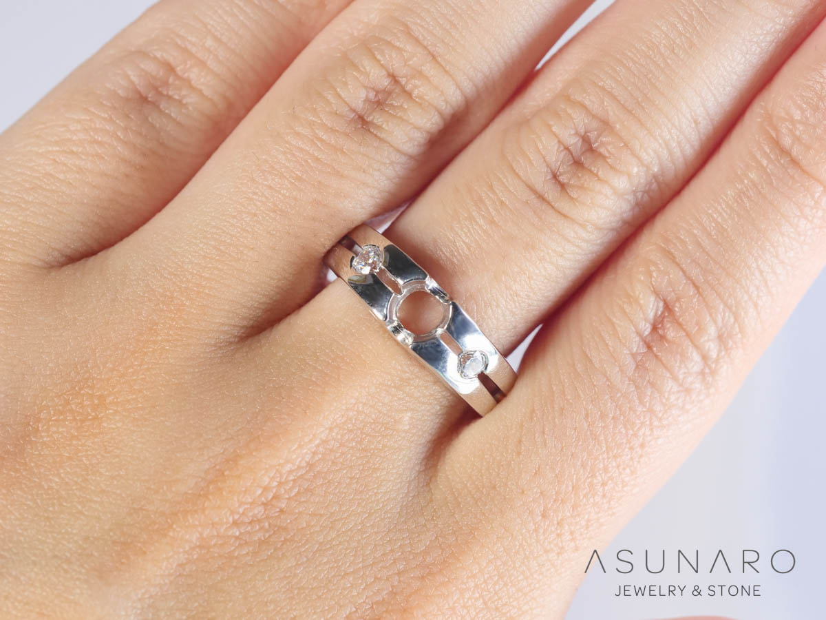 【お仕立て用】空枠番号：5411I　リング枠【オーダージュエリー用】