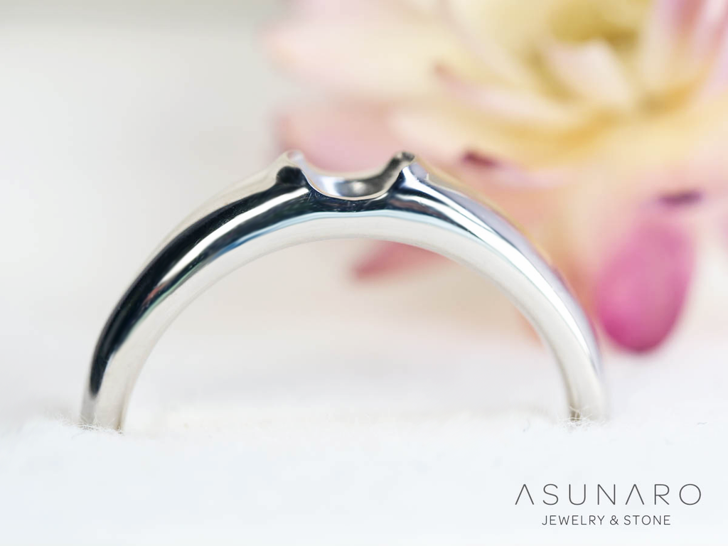 【お仕立て用】空枠番号：3742C　リング枠　ダイヤなし【オーダージュエリー用】