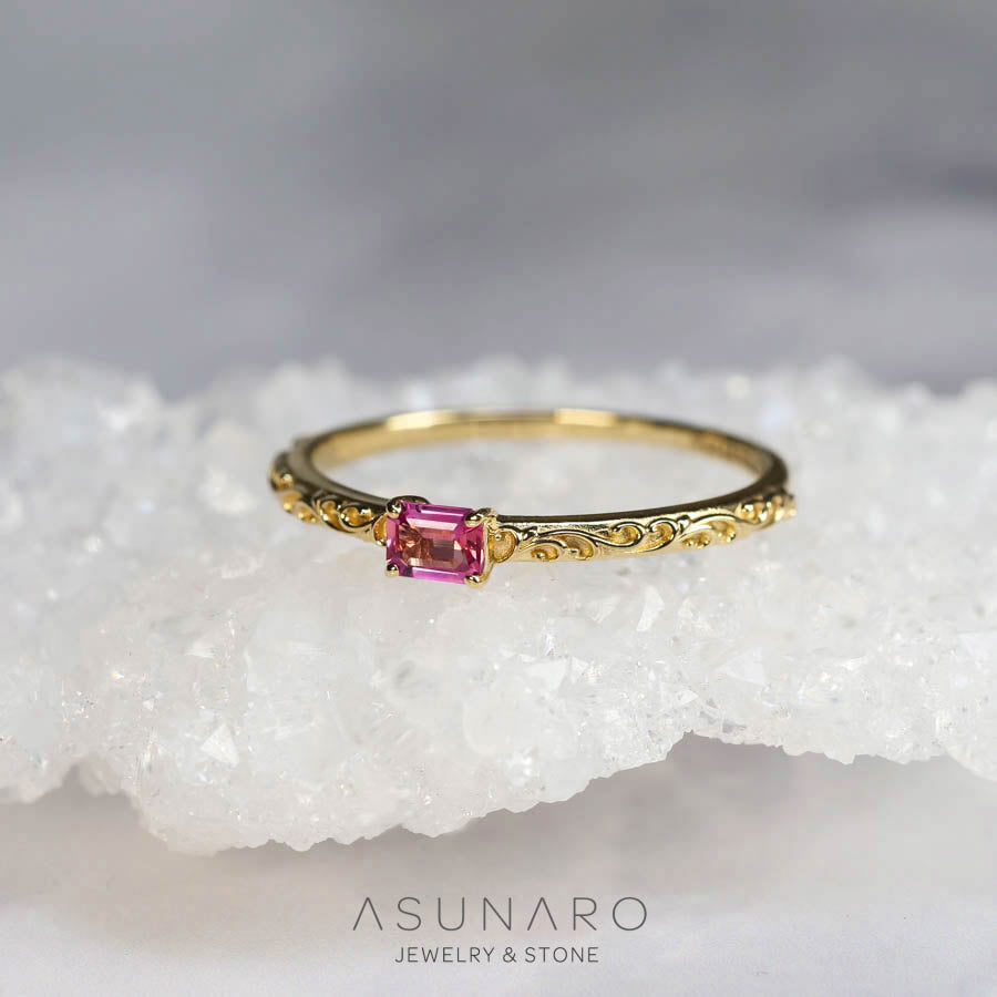 【お仕立て用】空枠番号：4949C　リング枠　ダイヤなし【オーダージュエリー用】