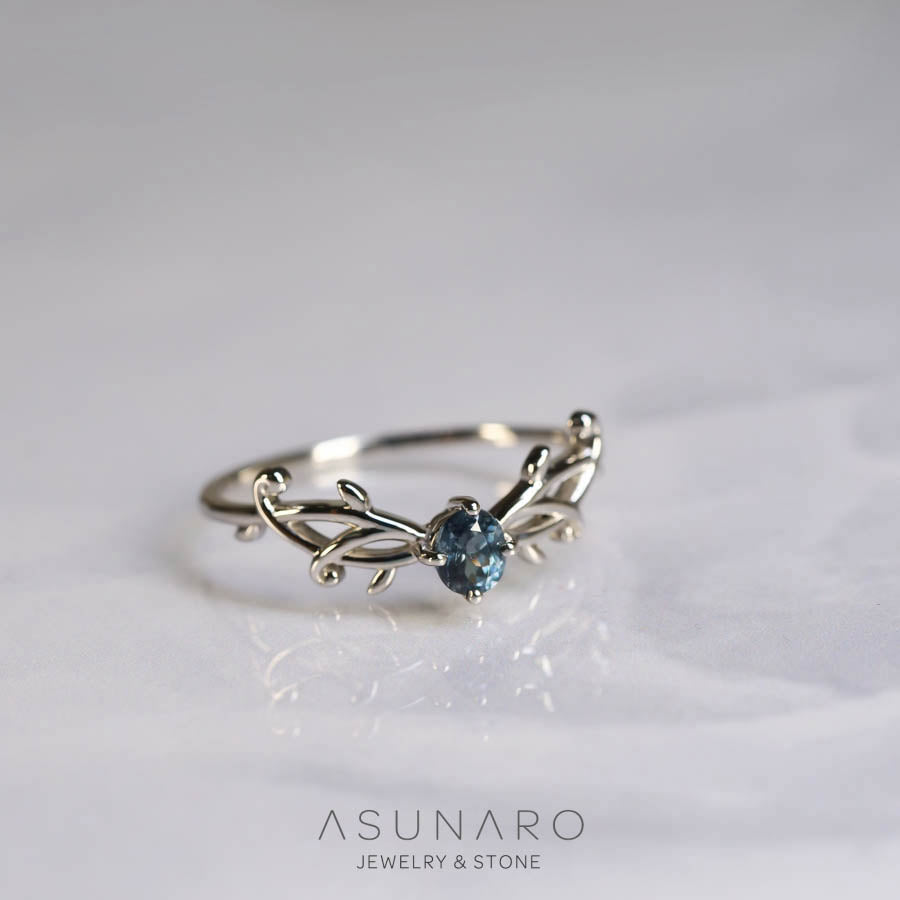 【お仕立て用】空枠番号：S41A　リング枠　V字枠　ダイヤなし【オーダージュエリー用】