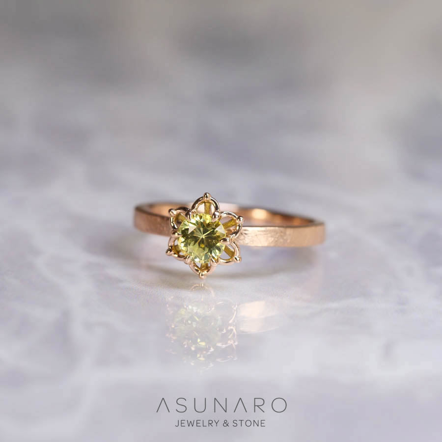 【お仕立て用】空枠番号：ASU-9　ダイヤなし　リング枠【オーダージュエリー用】