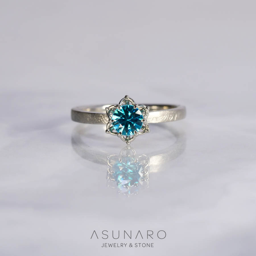 【お仕立て用】空枠番号：ASU-9　ダイヤなし　リング枠【オーダージュエリー用】