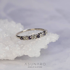 【お仕立て用】空枠番号：1484C　2mm 1.2mm用　リング枠　ハーフエタニティ【オーダージュエリー用】hpv