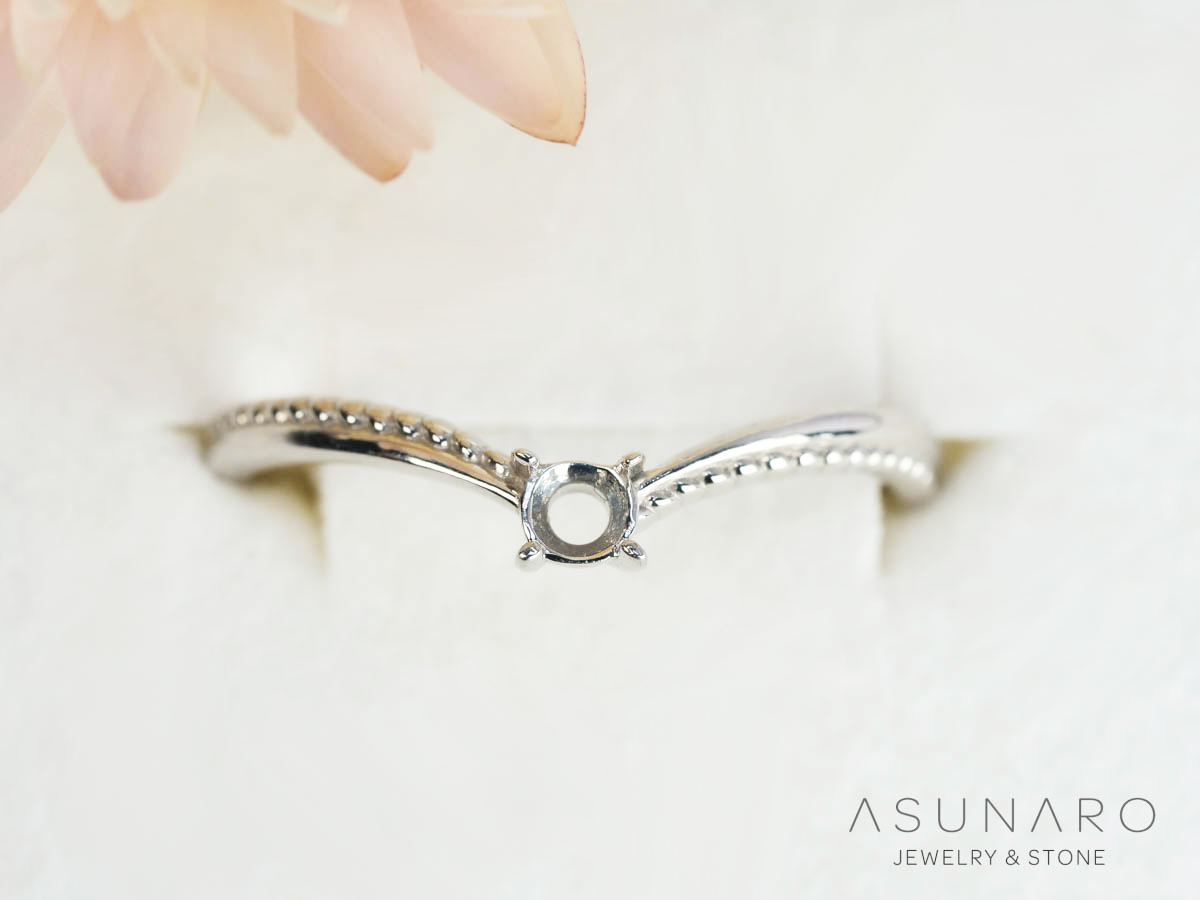空枠リング ダイヤなし. – ASUNARO STONE