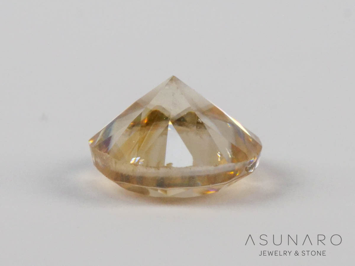 バイカラーキャシテライト  ラウンドカット　ビルマ産 　0.40ct　【250508-2941】