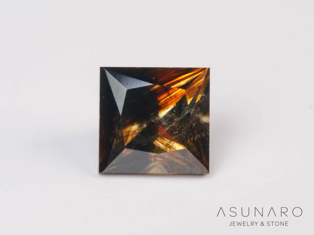 キャシテライト  スクエアカット　ビルマ産 　1.46ct　【250508-2944】