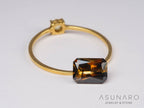バイカラーキャシテライト  エメラルドカット　ビルマ産 　2.57ct　【250508-2953】