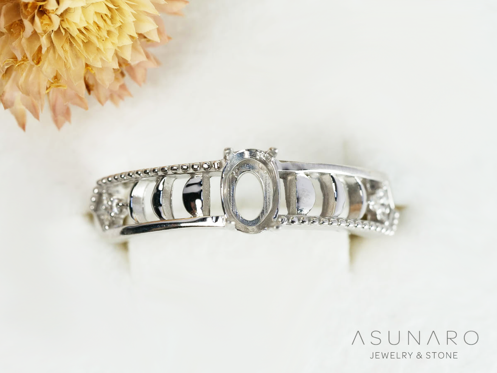 【お仕立て用】空枠番号：S266A　リング枠【オーダージュエリー用】