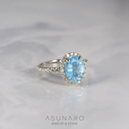 【お仕立て用】空枠番号：S278A　8×10mm用　リング枠　取り巻き【オーダージュエリー用】