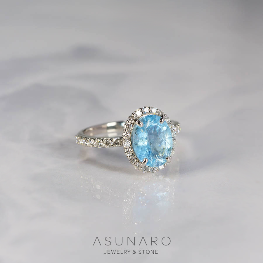 【お仕立て用】空枠番号：S278A　8×10mm用　リング枠　取り巻き【オーダージュエリー用】