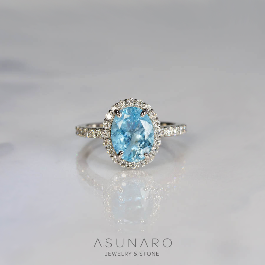 【お仕立て用】空枠番号：S278A　8×10mm用　リング枠　取り巻き【オーダージュエリー用】