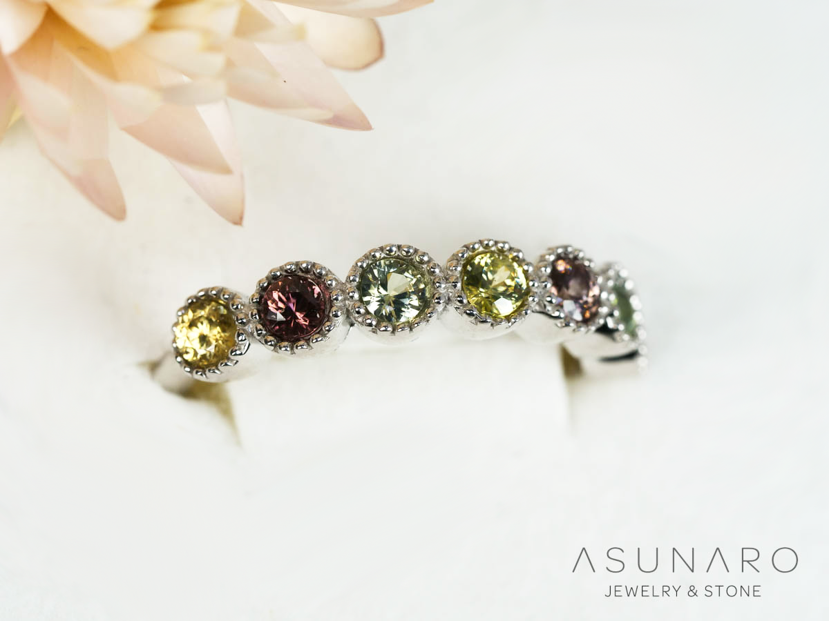 【お仕立て用】空枠番号：S240A　3mm用　リング枠　ハーフエタニティ【オーダージュエリー用】hpv