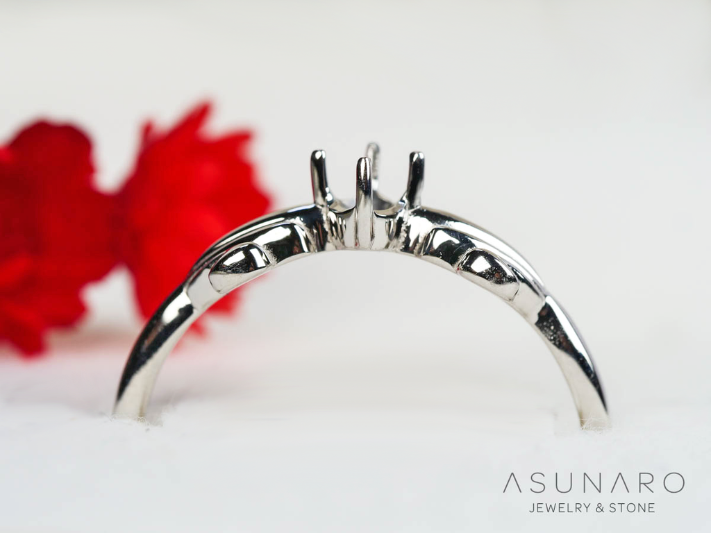 【お仕立て用】空枠番号：S271A　リング枠　ダイヤなし【オーダージュエリー用】