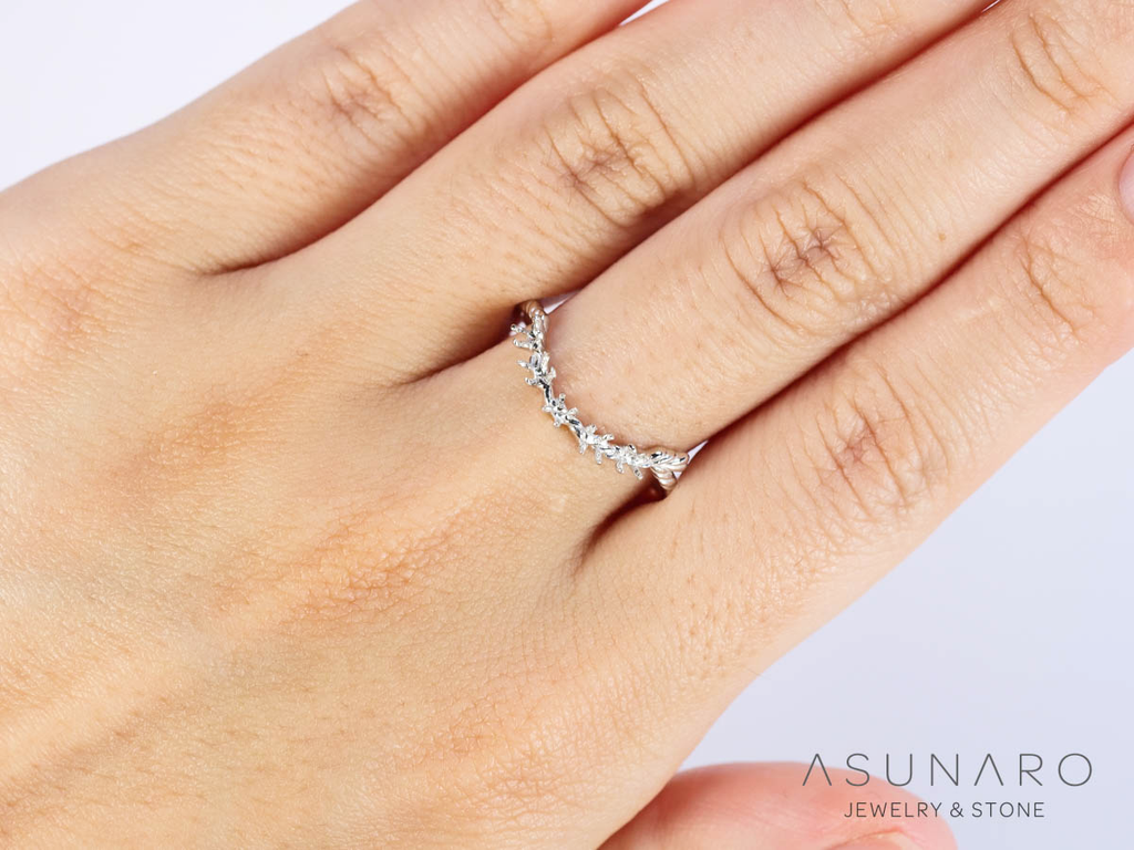 【お仕立て用】空枠番号：S269A 1.7mm用　リング枠　ハーフエタニティ【オーダージュエリー用】hpv