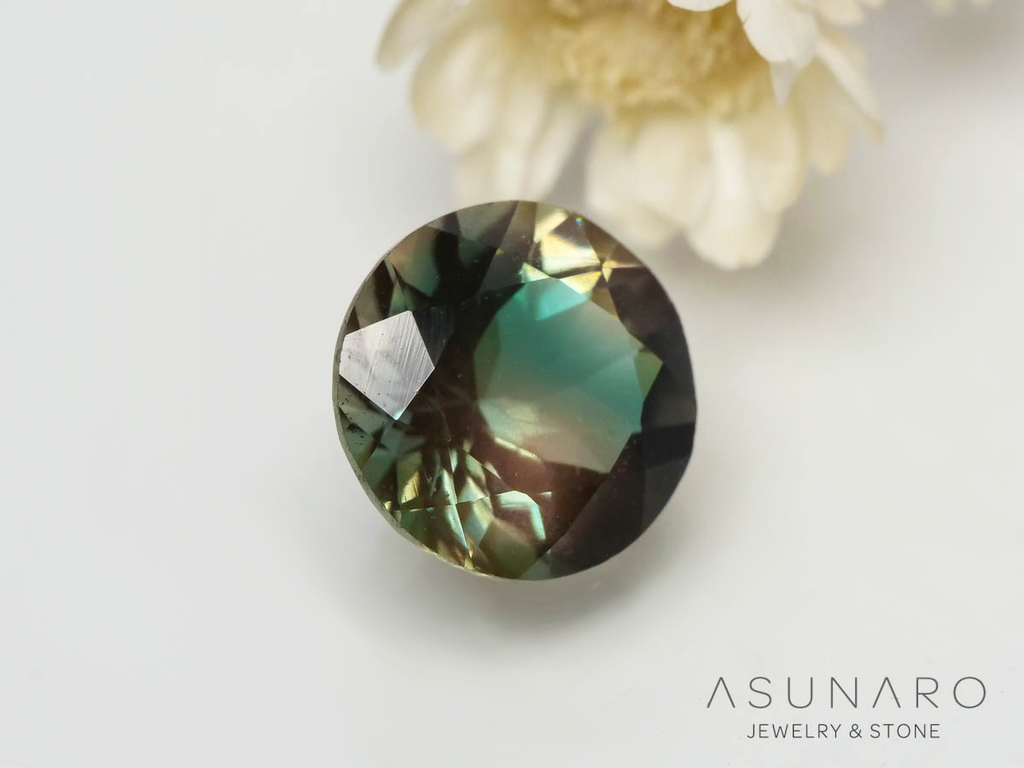 オレゴンサンストーン  ラウンドカット　 アメリカ産 　1.81ct【250501-2954】