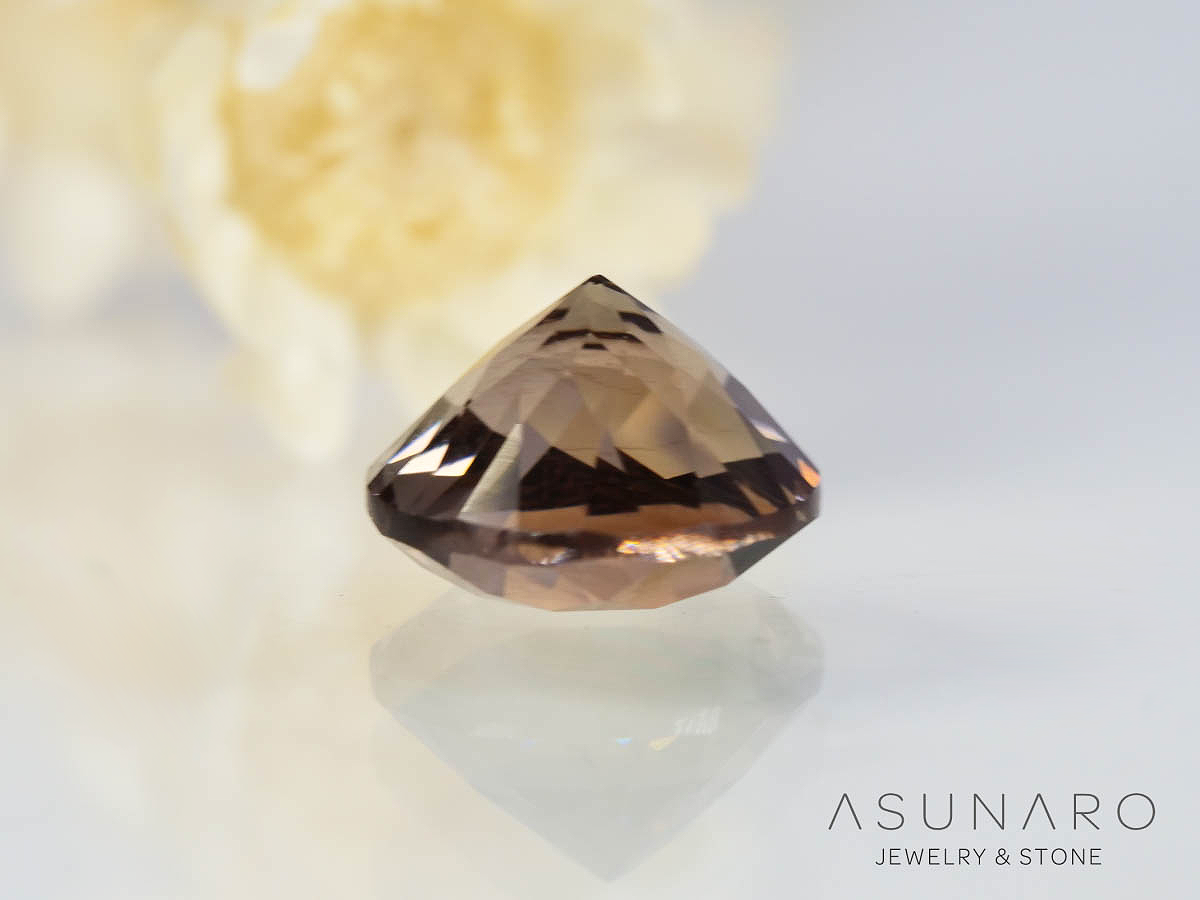 オレゴンサンストーン  ラウンドカット　 アメリカ産 　1.21ct【250501-2955】