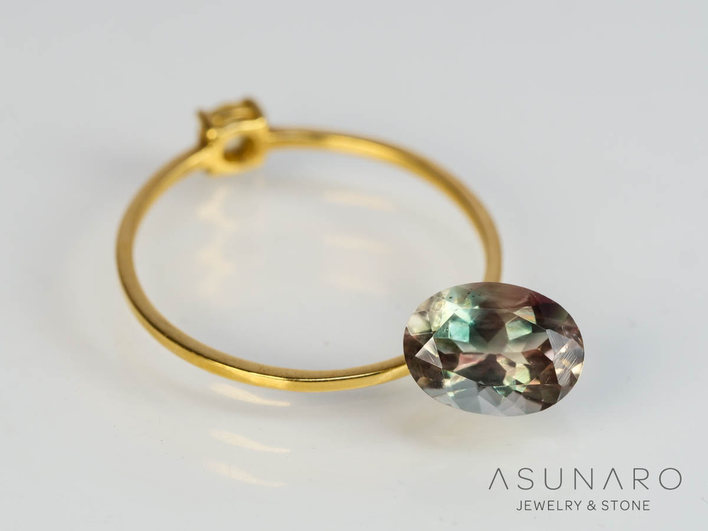 オレゴンサンストーン  オーバルカット　 アメリカ産 　1.26ct【250501-2961】