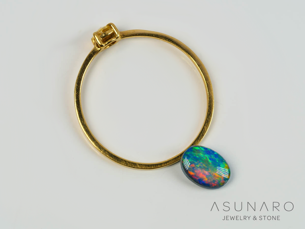 ブラックオパール 　オーストラリア産　0.46ct【250507-2981】