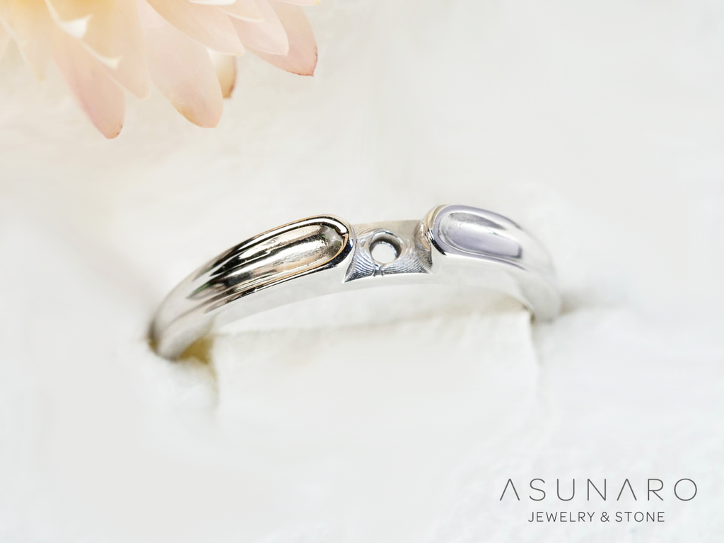 【お仕立て用】空枠番号：5568C　リング枠　ダイヤなし【オーダージュエリー用】