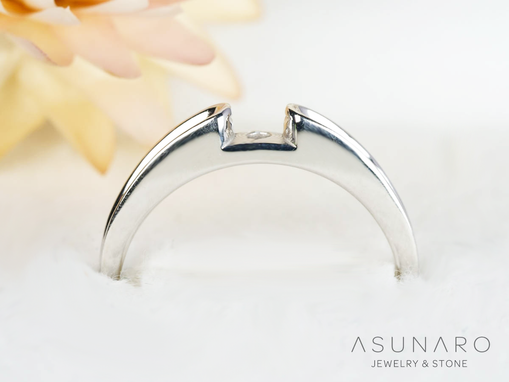 【お仕立て用】空枠番号：5568C　リング枠　ダイヤなし【オーダージュエリー用】