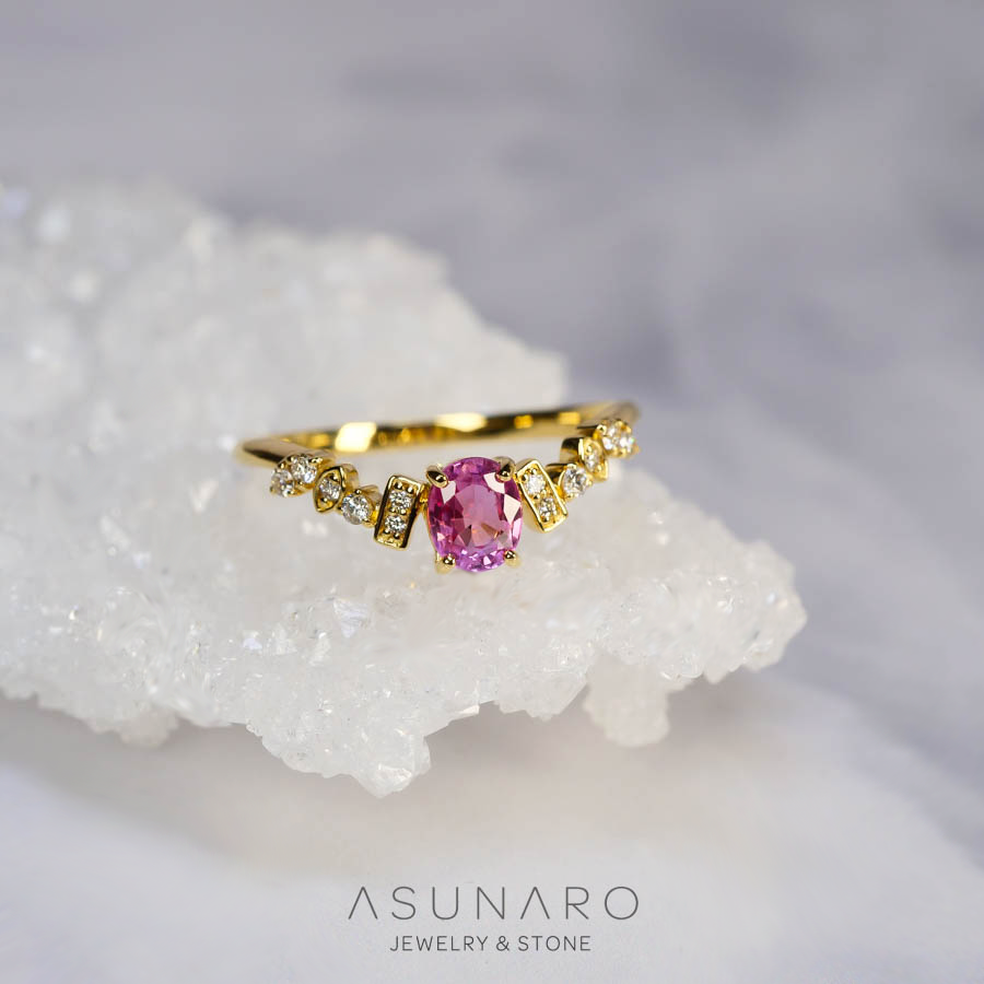 【お仕立て用】空枠番号：S256A　リング枠　V字【オーダージュエリー用】