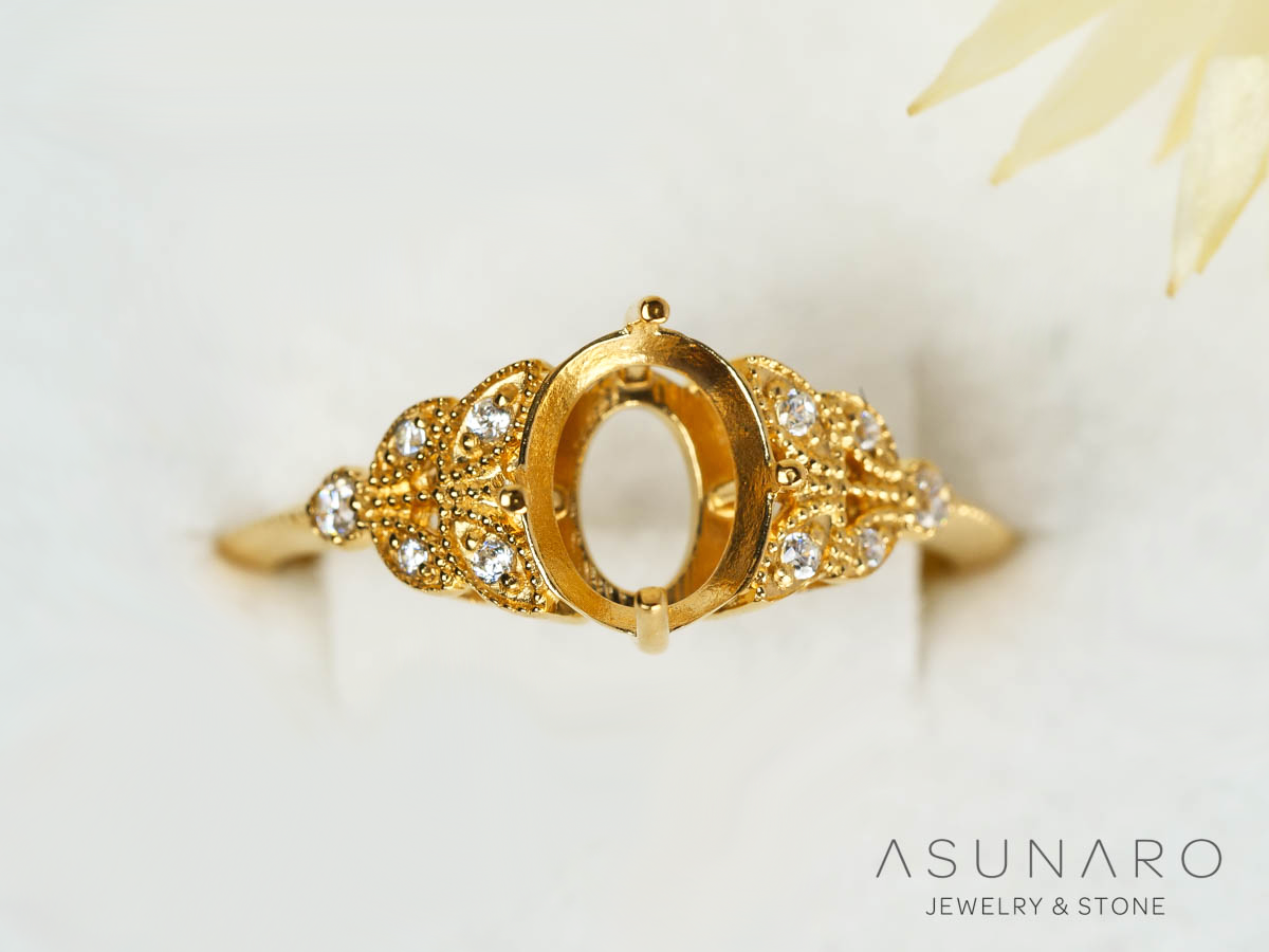 【お仕立て用】空枠番号：S283A　リング枠【オーダージュエリー用】