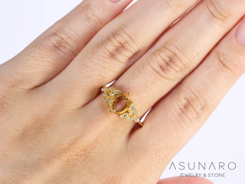 【お仕立て用】空枠番号：S283A　リング枠【オーダージュエリー用】