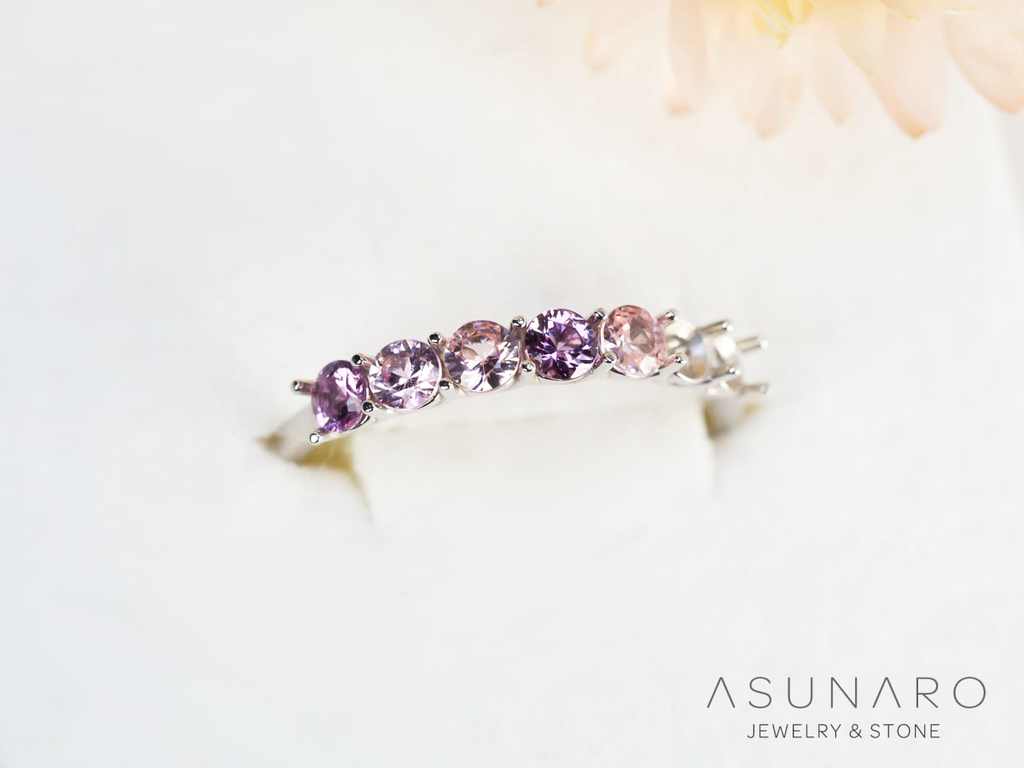 【10個セット】マルチカラーサファイア ラウンド ハフエタセット スリランカ産　2.9～3mm【250528-3006】