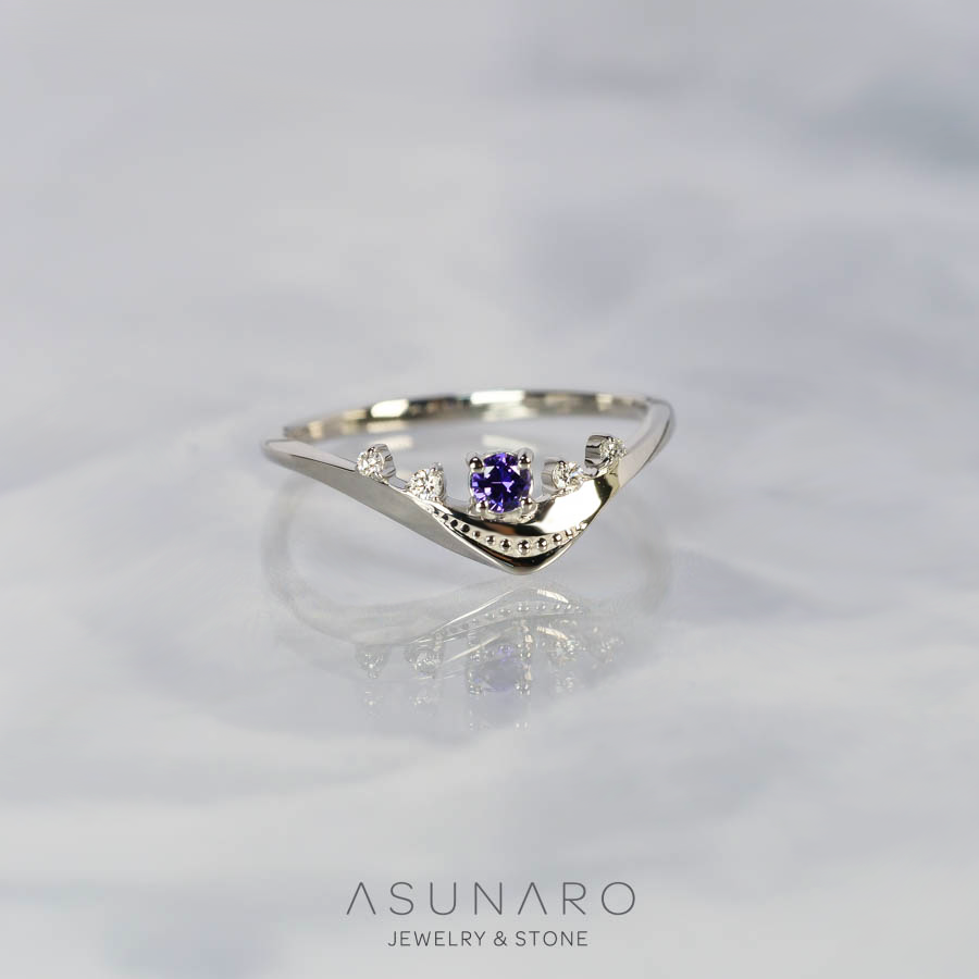 【お仕立て用】空枠番号：S255A　リング枠【オーダージュエリー用】