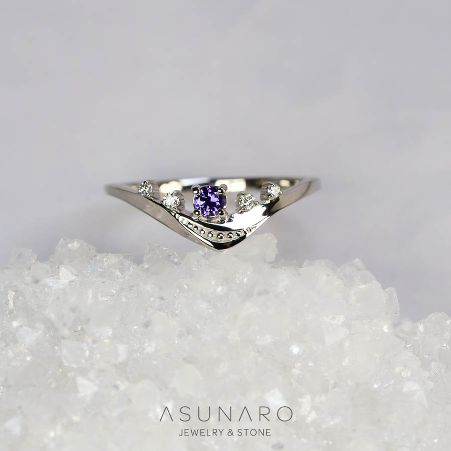 【お仕立て用】空枠番号：S255A　リング枠【オーダージュエリー用】