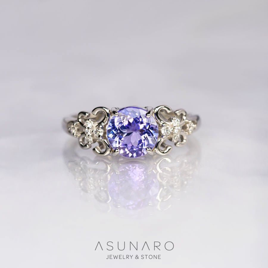 【お仕立て用】空枠番号：3687C　リング枠【オーダージュエリー用】