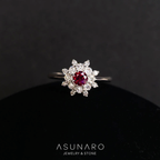 【お仕立て用】空枠番号：5850I　4mm用　リング枠　取り巻き【オーダージュエリー用】