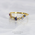 【お仕立て用】空枠番号：S228A　2mm用　リング枠　ハーフエタニティ【オーダージュエリー用】hpv