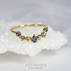 【お仕立て用】空枠番号：S228A　2mm用　リング枠　ハーフエタニティ【オーダージュエリー用】hpv