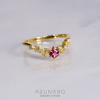 【お仕立て用】空枠番号：S256A　リング枠　V字【オーダージュエリー用】