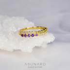 【お仕立て用】空枠番号：4842C　2mm用　リング枠　ハーフエタニティ【オーダージュエリー用】hpv