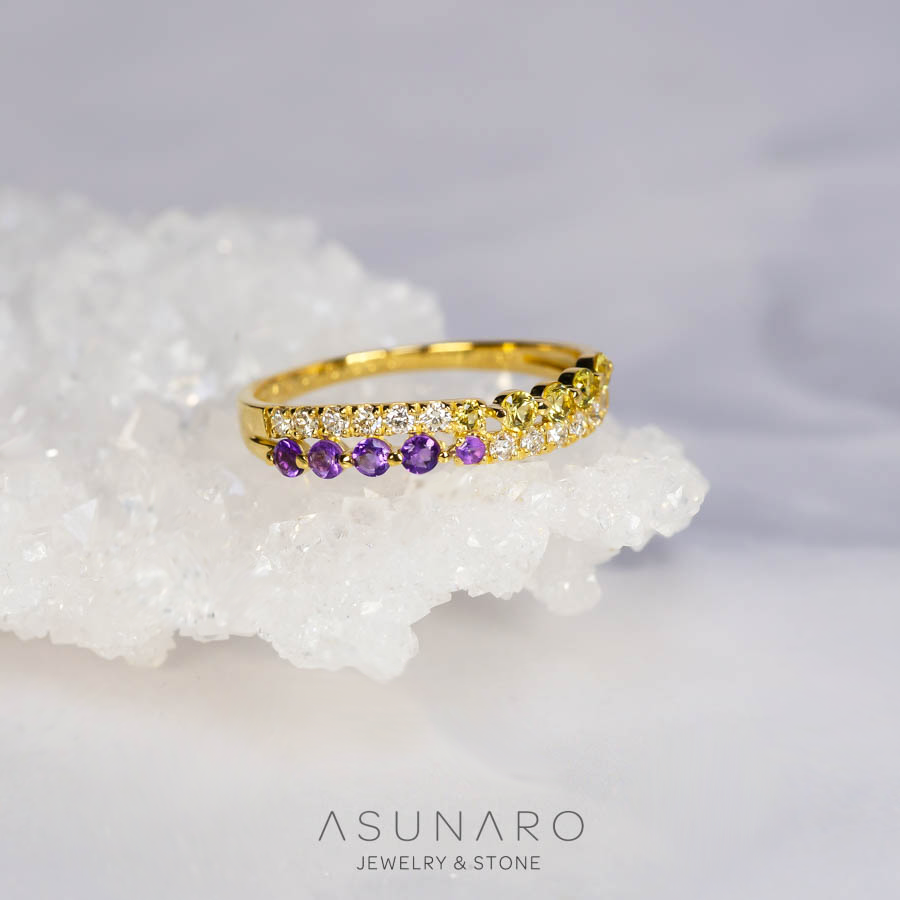 【お仕立て用】空枠番号：4842C　2mm用　リング枠　ハーフエタニティ【オーダージュエリー用】hpv