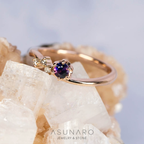 【お仕立て用】空枠番号：ASU-12　リング枠【オーダージュエリー用】